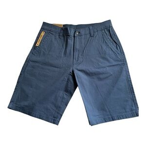 Weatherproof Men's Blue Flat Front Shorts